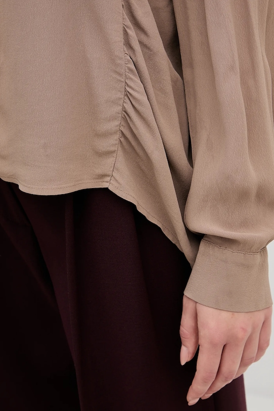 Sisley koszula 5IDTLQ09G brązowy