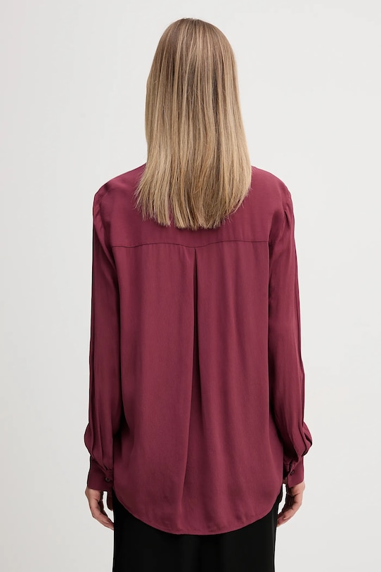 Odzież Sisley koszula 5IDTLQ09G bordowy