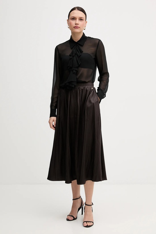 Sisley koszula 5NOXLQ09T czarny AW25