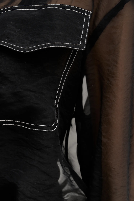 Риза Sisley 5VGNLQ09I черен