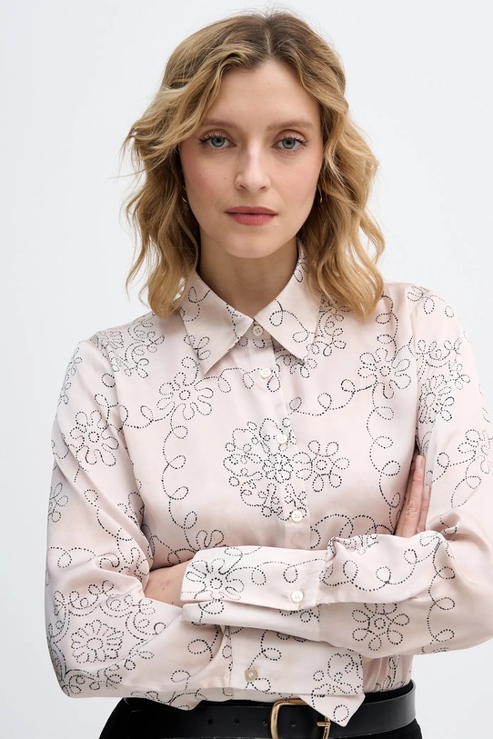 Sisley koszula beżowy 5IAULQFF7