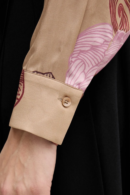 Sisley koszula 5IBNLQ07F beżowy