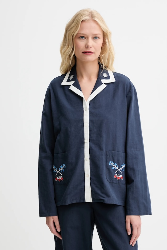 The Sleeper cămașă lung bleumarin FW2402ES