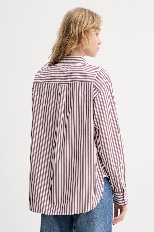 Ρούχα Βαμβακερό πουκάμισο Levi's 001HM.0010 καφέ