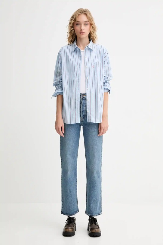 Levi's koszula bawełniana 001HM.0012 niebieski AW25