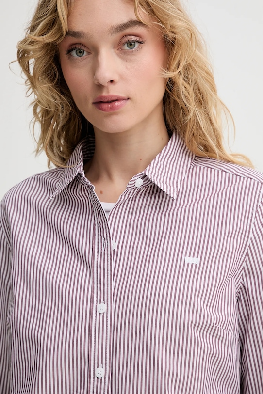 Levi's koszula bawełniana brązowy 34574.0062