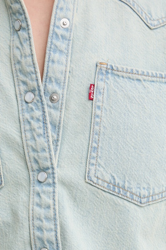 Levi's camicia di jeans A7244.0059 blu
