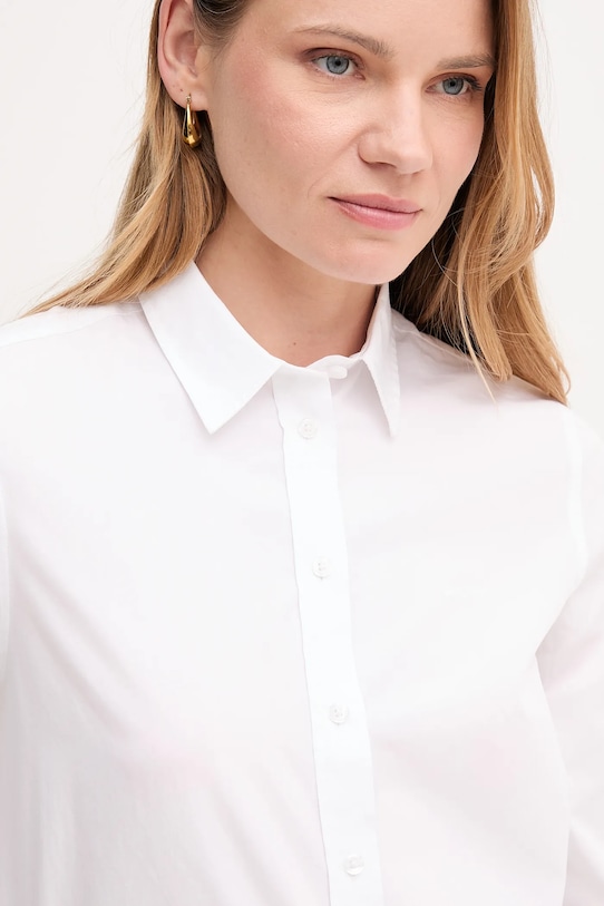 Βαμβακερό πουκάμισο Gant λευκό 4300348