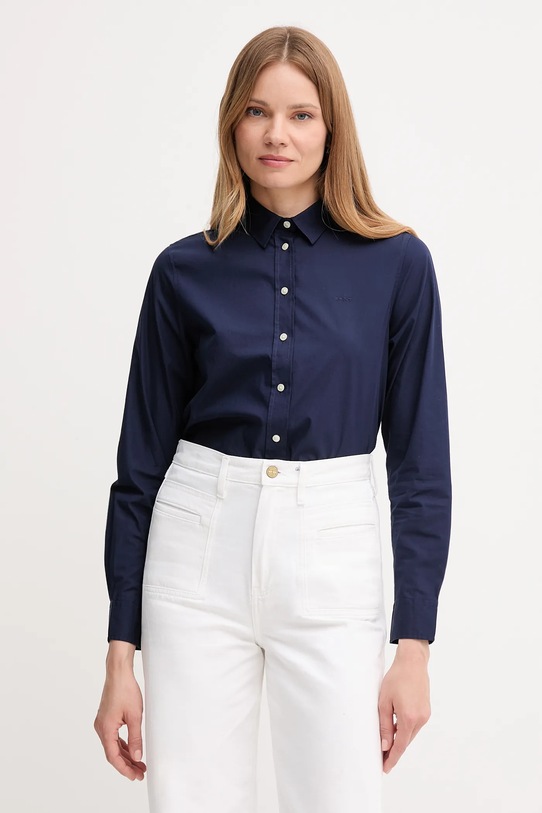 Gant koszula bawełniana bawełna granatowy 4300348