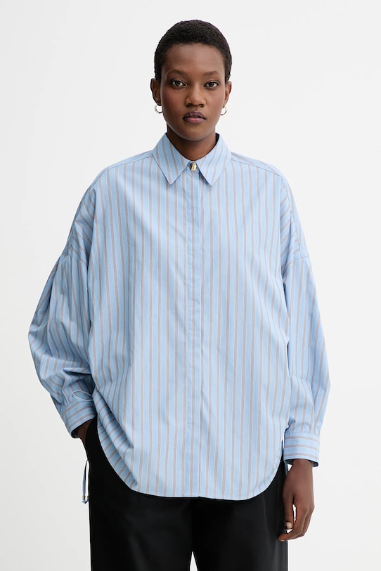 Sessun camicia in cotone a strisce blu 25110027