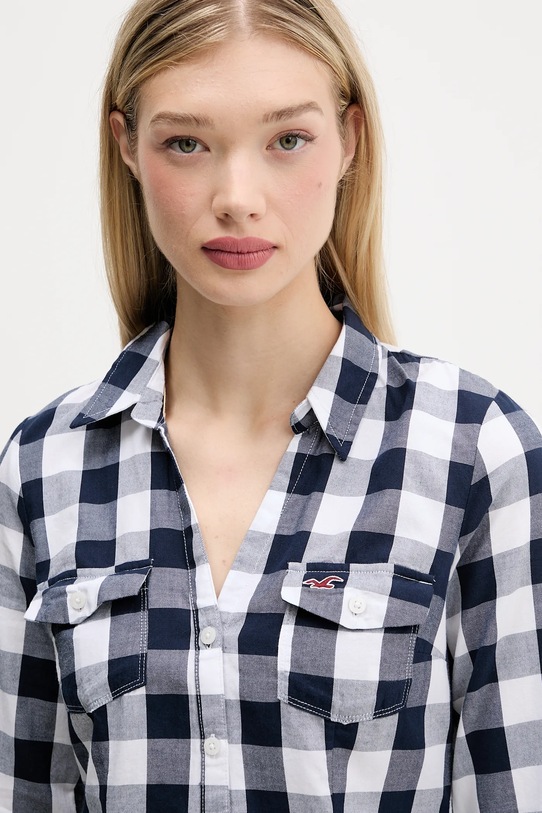 Pamučna košulja Hollister Co. plava KI340.5425.205