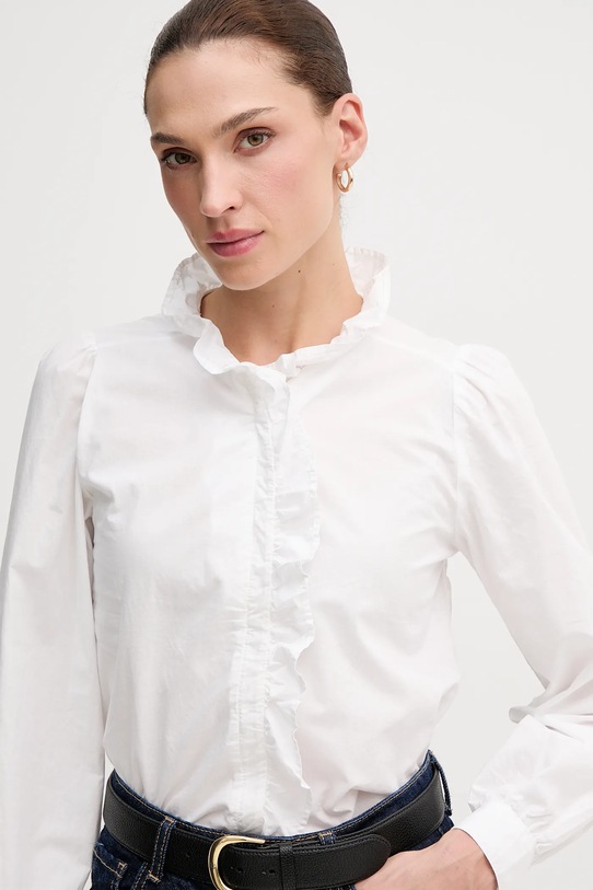 Odzież Pepe Jeans koszula bawełniana PL3051246 biały