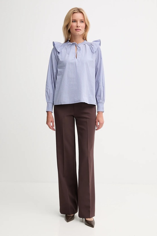 Pepe Jeans bluzka bawełniana PL3051254 niebieski AW25