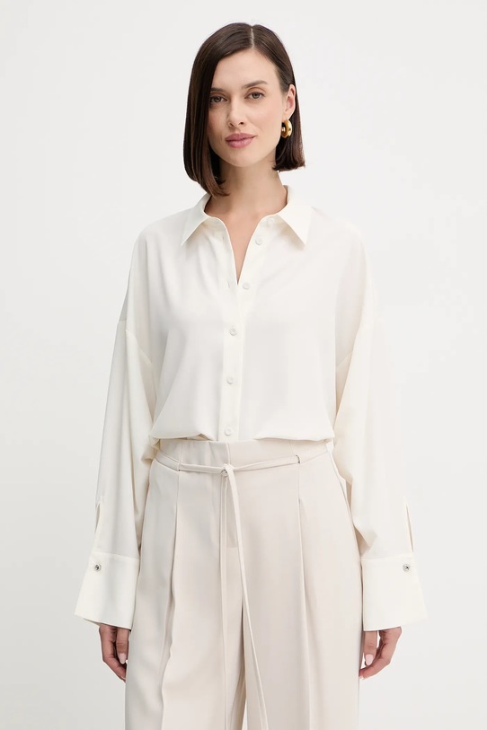 Twinset koszula klasyczny beżowy 252AP2142