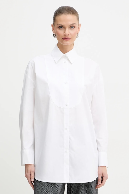 Памучна риза Armani Exchange свободна бял XW000706.AF12812