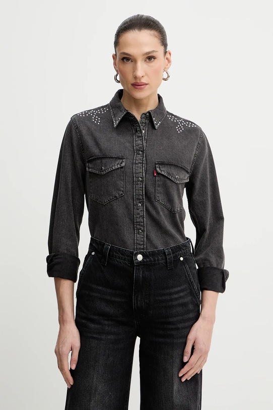 Levi's koszula bawełniana regular szary 16786.0108