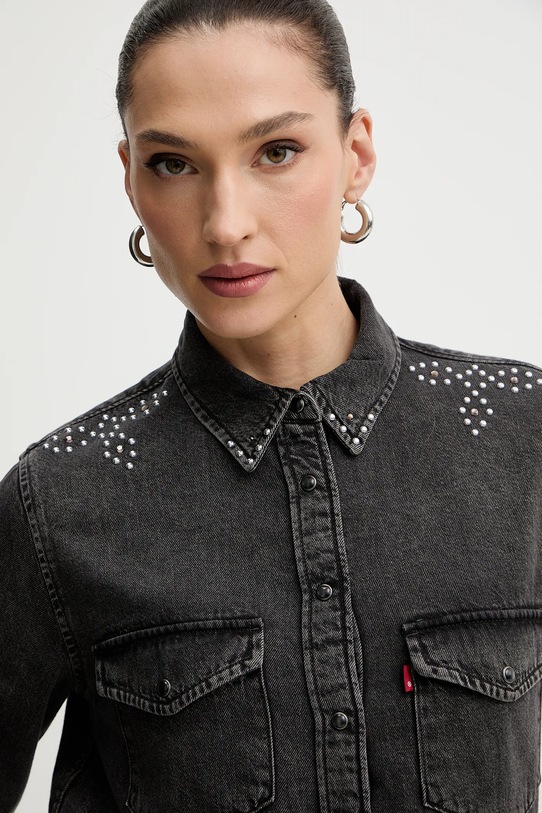 Levi's koszula bawełniana szary 16786.0108