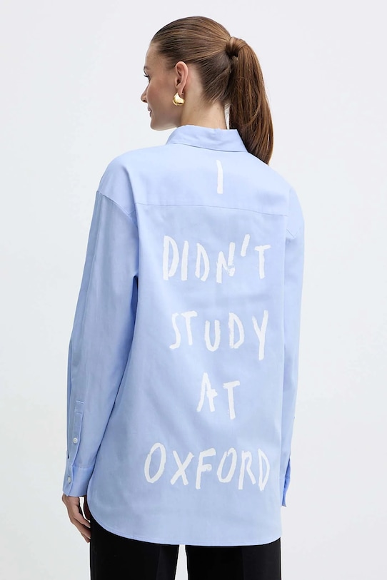 MAX&Co. cămașă din bumbac lung albastru 2528116012200