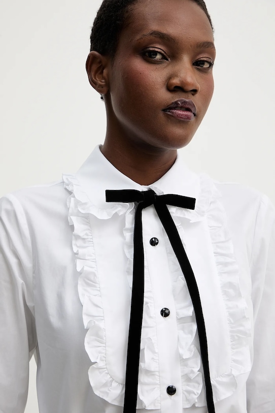 Luisa Spagnoli koszula bawełniana biały 542457