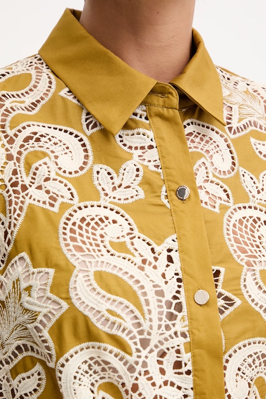 Bavlnená košeľa Morgan COILA zelená