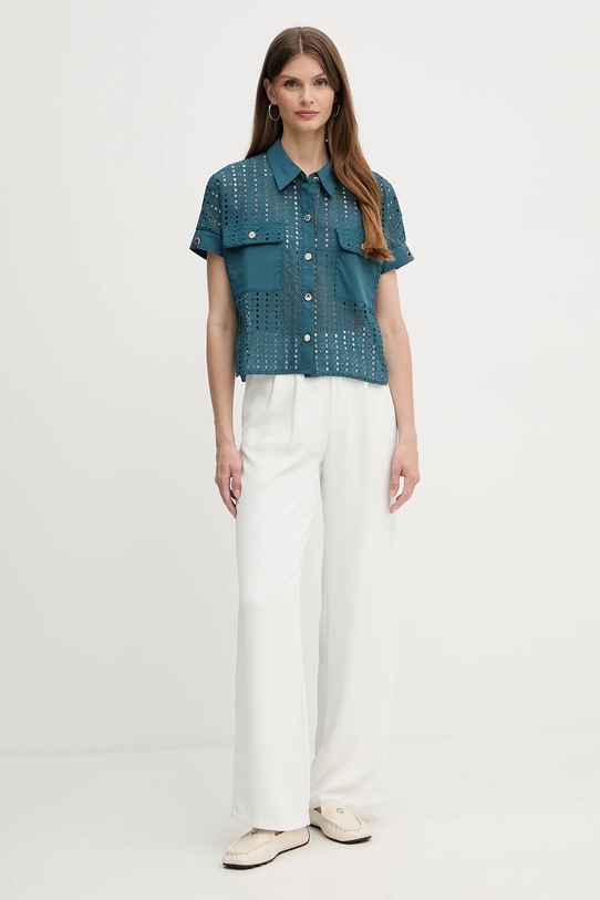Πουκάμισο Morgan CITILI τιρκουάζ AW25