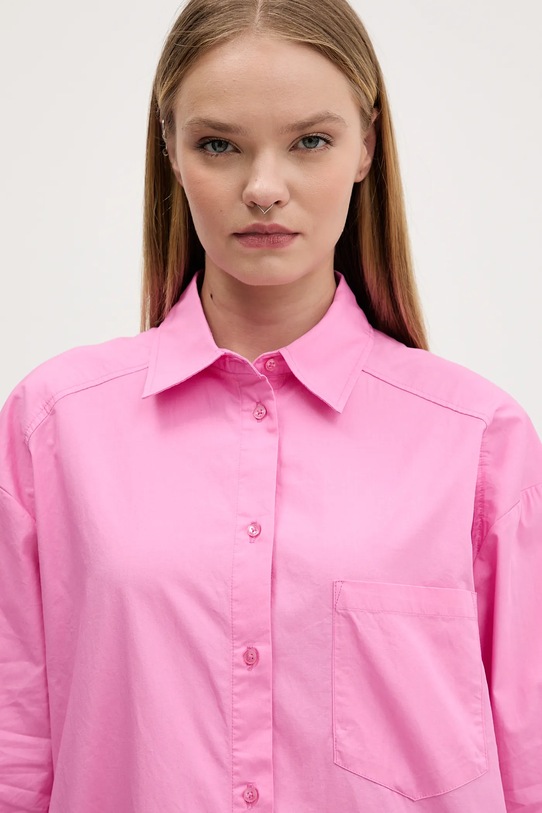 Desigual koszula bawełniana GIRLS różowy 25WWCW16