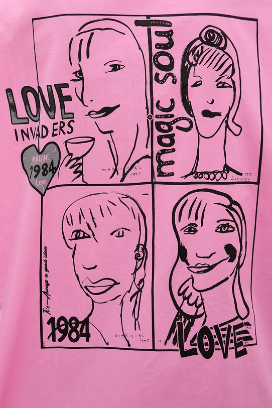 Desigual koszula bawełniana GIRLS 25WWCW16 różowy