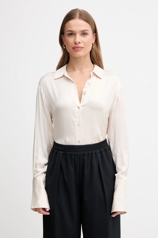 Košile Pedro del Hierro hladký béžová 6632950