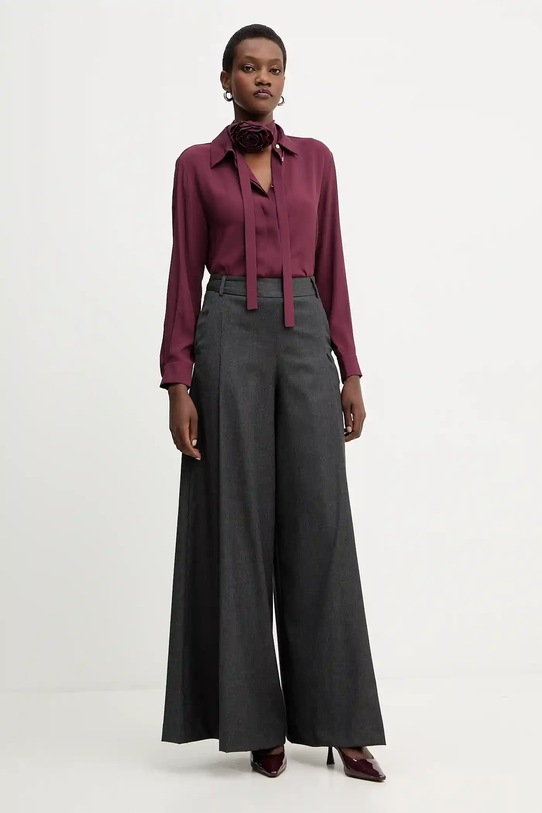 Svilena košulja Marella 2523116071200 bordo AW25