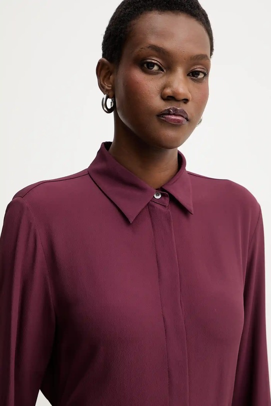 Svilena košulja Marella bordo 2523116071200