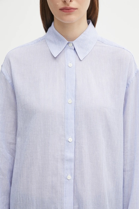 Anine Bing koszula bawełniana plaza niebieski A.07.11015