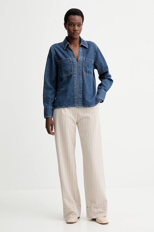 Rag & Bone bluzka jeansowa RJ0525FSUKE niebieski AW25