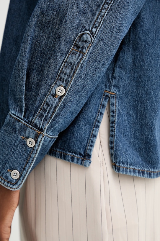 Rag & Bone bluzka jeansowa RJ0525FSUKE niebieski