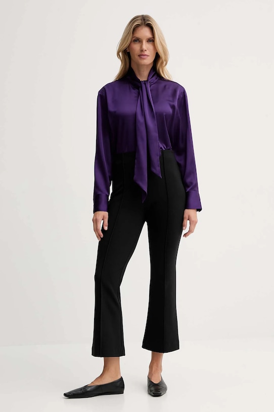 Calvin Klein koszula LV044D125G fioletowy AW25