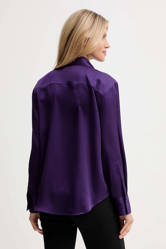 Odzież Calvin Klein koszula LV044D125G fioletowy