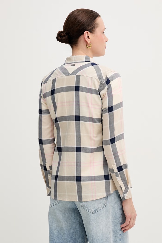 Odzież Barbour koszula bawełniana BRENDON LSH1353 beżowy