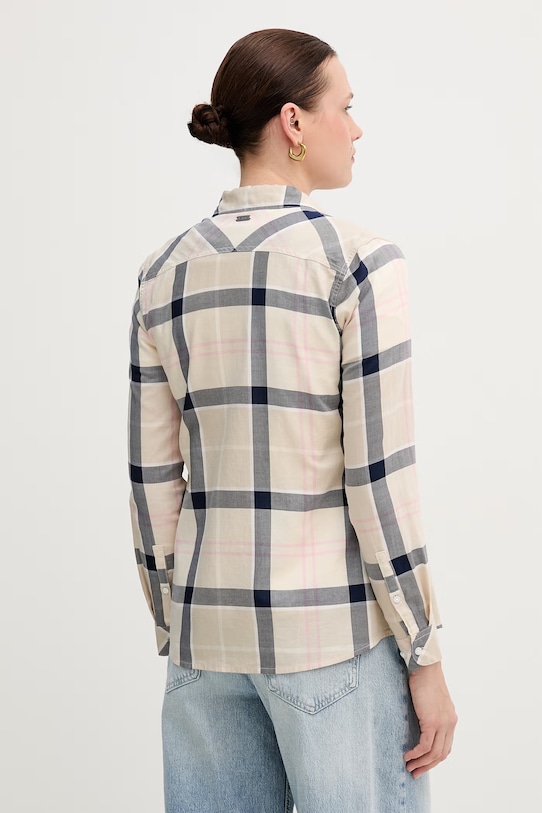 Odzież Barbour koszula bawełniana BRENDON LSH1353 beżowy