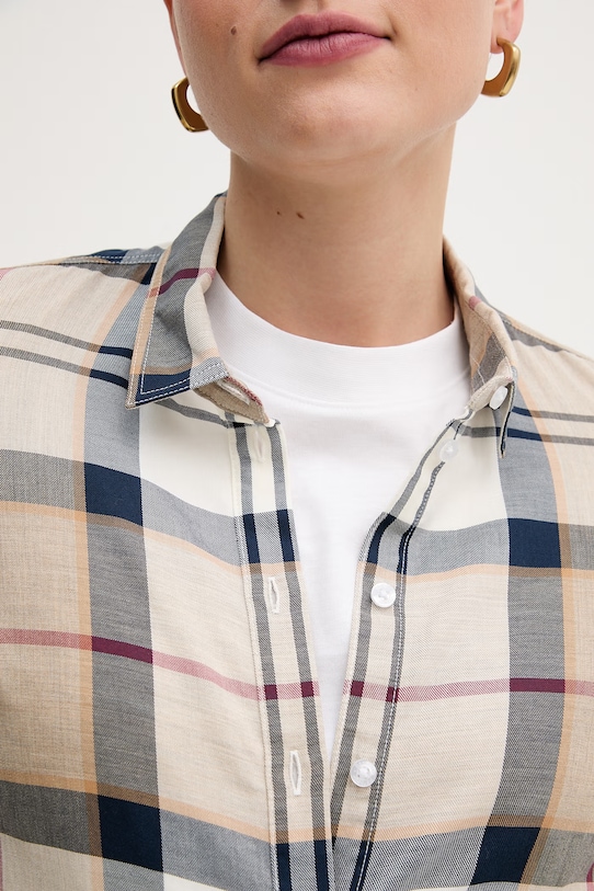 Barbour koszula bawełniana BRENDON LSH1353 brązowy