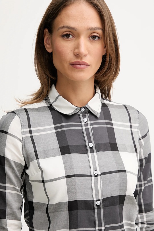 Barbour koszula bawełniana BRENDON szary LSH1353