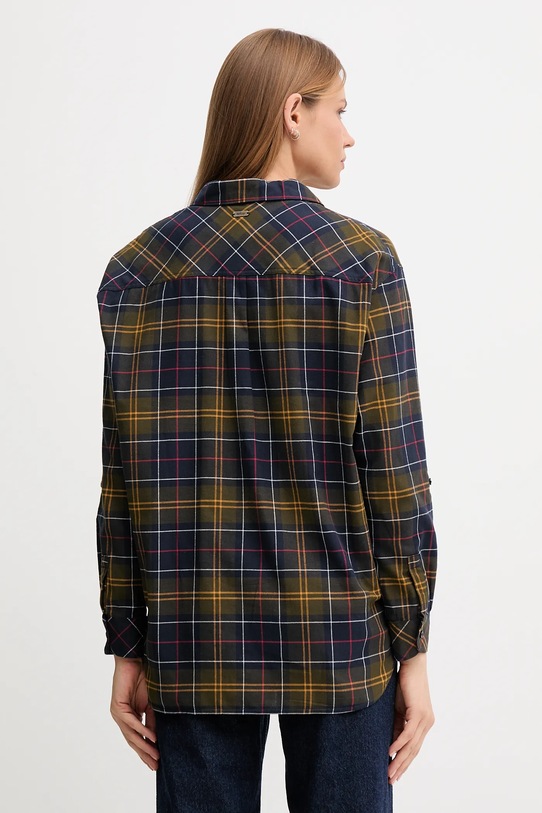 Odzież Barbour koszula bawełniana ELISHAW LSH1560 granatowy