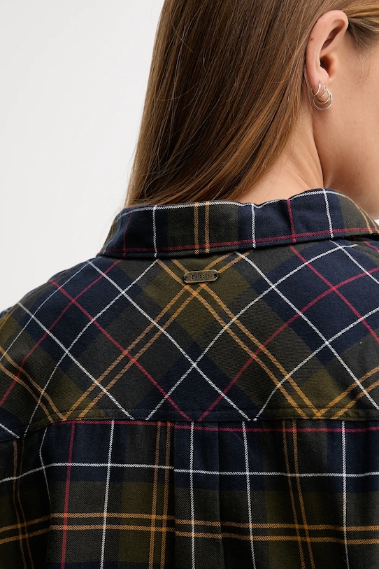 Βαμβακερό πουκάμισο Barbour ELISHAW LSH1560 σκούρο μπλε