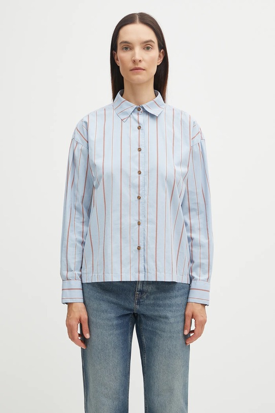 Бавовняна сорочка Barbour SAFFRON візерунок блакитний LSH1698