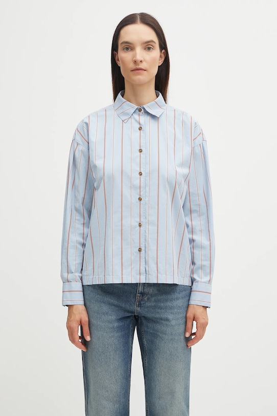 Бавовняна сорочка Barbour SAFFRON візерунок блакитний LSH1698