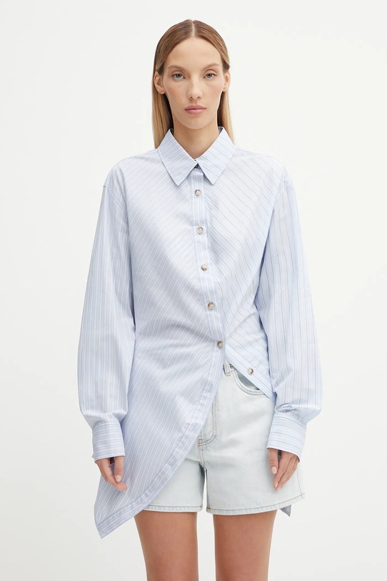 Andersson Bell cămașă Twist Check casual albastru atb1362w
