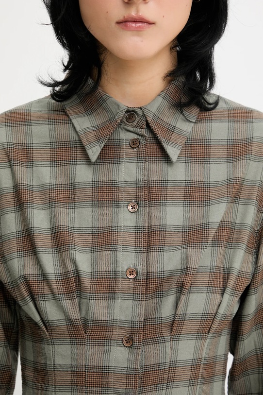 Памучна риза Our Legacy Envelop зелен W4252EI