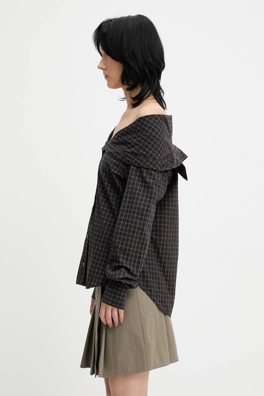 Our Legacy camicia in cotone Kaonashi W4252KB nero AW25