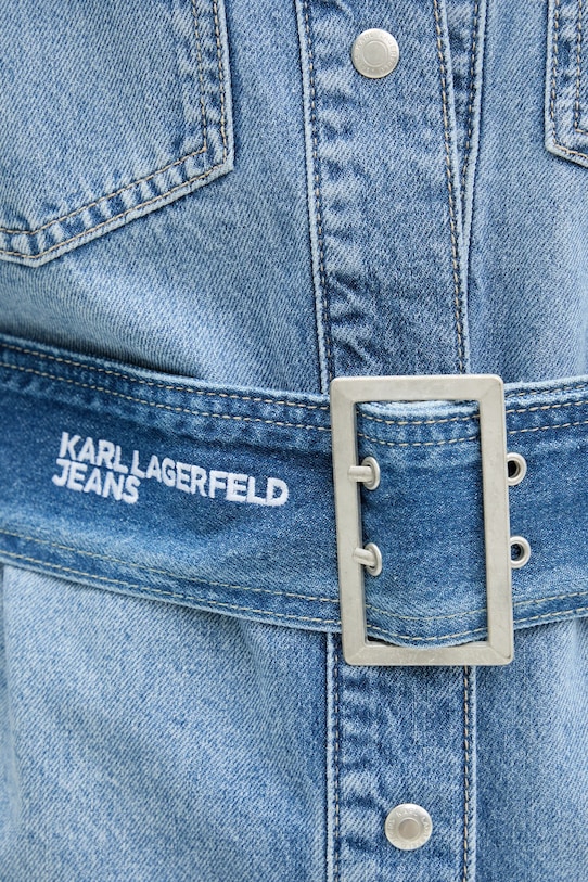 Karl Lagerfeld Jeans koszula jeansowa A4W11003 niebieski