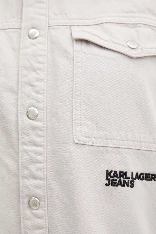 Karl Lagerfeld Jeans koszula jeansowa A4W11033 szary