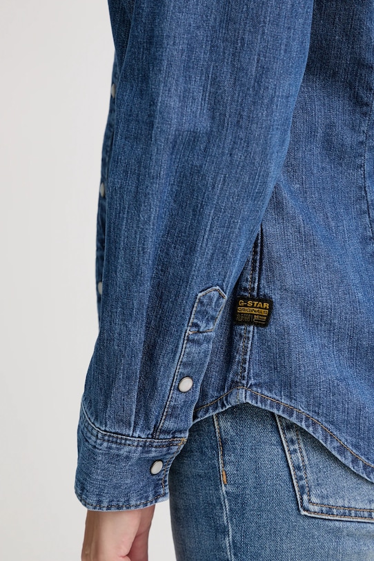 G-Star cămașă jeans D27714.D252 albastru