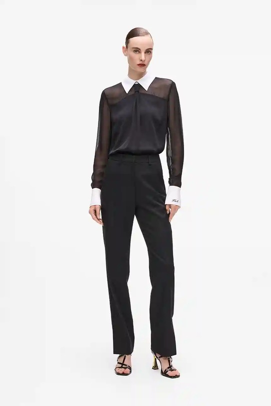 Oblečení Halenka Karl Lagerfeld A4W11008 černá